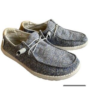 2/$30 Hey Dude Wendy Women Sz‎ 8  Loafers Grey Slip On